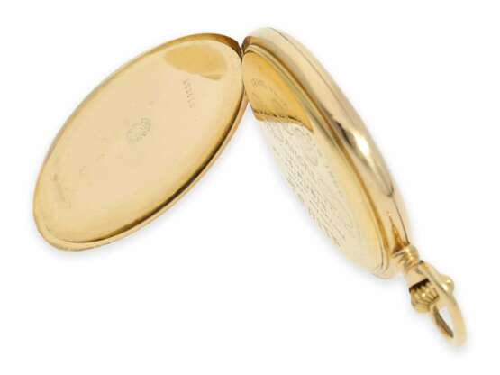 Taschenuhr: feine 18K Goldsavonnette der Marke Zenith, ca. 1910 - фото 5