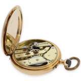 Taschenuhr: frühe rotgoldene Präzisionstaschenuhr, signiert J. Calame Robert, Ankerchronometer No. 71145, ca. 1890 - фото 3