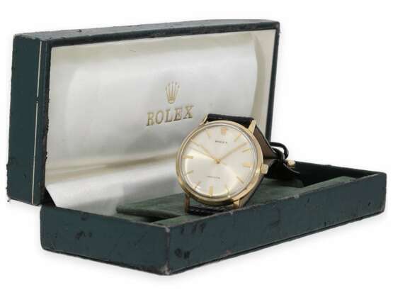 Armbanduhr: vintage Rolex "Precision" Herrenuhr Ref. 9708 in seltener 18K Goldausführung mit Originalbox, Baujahr 1959 - фото 1