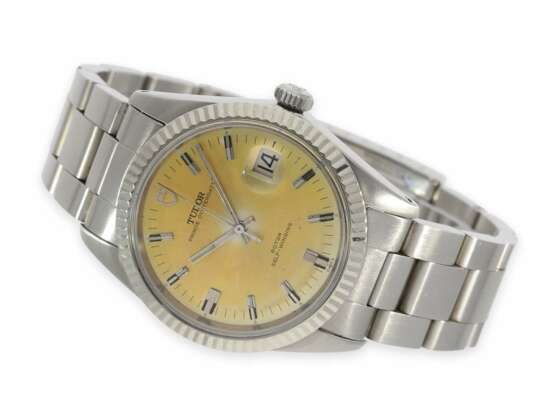 Armbanduhr: besonders große Tudor Prince Oysterdate, Edelstahl, Referenz 7024, vintage, ca.1971 - photo 1