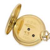 Taschenuhr: prächtige guillochierte Lepine in 18K Gold, ca. 1860 - фото 4
