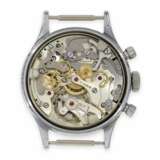 Armbanduhr: sehr schöner, großer seltener Genfer Edelstahl Chronograph, Baume & Mercier, 50er Jahre - Foto 2