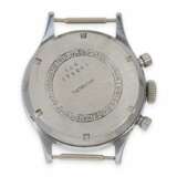 Armbanduhr: sehr schöner, großer seltener Genfer Edelstahl Chronograph, Baume & Mercier, 50er Jahre - photo 3