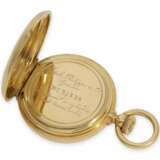 Taschenuhr: kleinste uns bekannte Patek Philippe Halbsavonnette mit Gold/Emaille-Gehäuse, No.31335, ca. 1870 - Foto 6