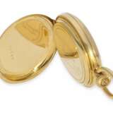 Taschenuhr: kleinste uns bekannte Patek Philippe Halbsavonnette mit Gold/Emaille-Gehäuse, No.31335, ca. 1870 - фото 7