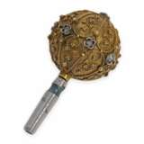 Uhrenschlüssel/Petschaft: kleines Sortiment äußerst rare, goldene Spindeluhrenschlüssel mit Steinbesatz, 18. Jahrhundert - photo 3
