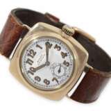 Armbanduhr: frühe, goldene Rolex Oyster Herrenuhr mit Kissengehäuse, Chronometer "Extra-Prima", eine der frühesten Oyster Uhren im Originalzustand, ca.1927 - фото 1