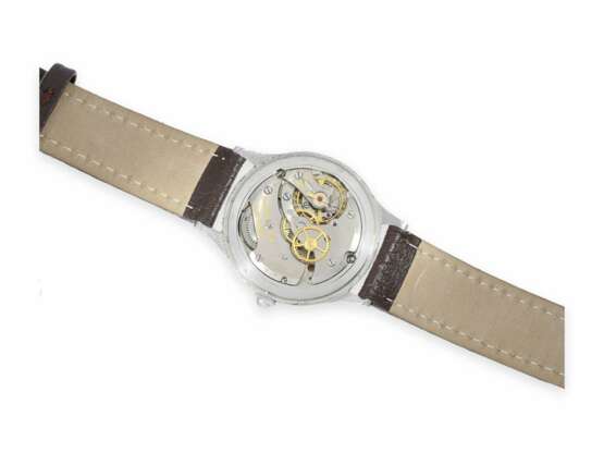 Armbanduhr: äußerst seltene, große Jaeger-Le Coultre Armbanduhr "Tir Federal Lausanne 1954", Sammlerstück - photo 2