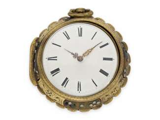 Taschenuhr: seltene, interessante Clockwatch mit Viertelstunden-Selbstschlag, Daniel De St. Leu London No.17958, für den osmanischen Markt, vermutlich um 1800