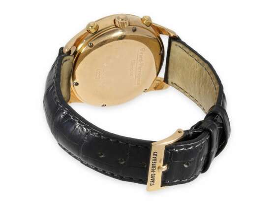 Armbanduhr: seltener, rotgoldener automatischer Chronograph von Girard Perregaux, "Olimpico" Ref. 4900, 90er Jahre, mit Originalbox - Foto 6