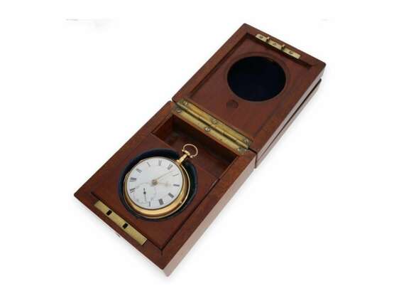 Taschenuhr: bedeutendes, goldenes John Arnold Taschenchronometer No. 23/324, London 1783 - photo 3