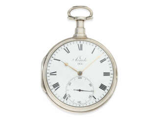 Taschenuhr: museales, schweres englisches Taschenchronometer John Roger Arnold No.1856, London 1802