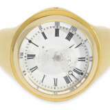 Ringuhr: hochinteressante und hochfeine historische Ringuhr, Siegelring mit eingebauter Uhr und Bergkristallsiegel, Henry Capt Geneve, ca. 1850 - Foto 12