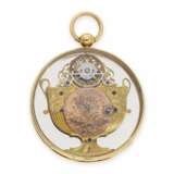 Taschenuhr: museale Gold/Emaille-Spindel-Formuhr für den chinesischen Markt "Die Vase", ca. 1780, nur etwa 10 Exemplare sind weltweit bekannt! - Foto 2