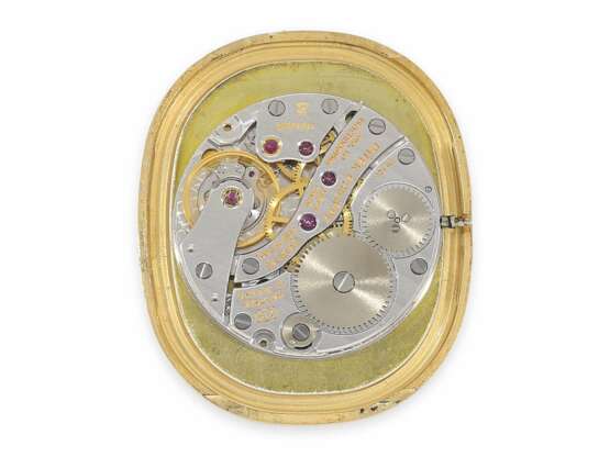 Armbanduhr: sehr seltene vintage Patek Philippe Herrenuhr Medium-Size "Ellipse Clous de Paris" Ref. 3987, ca.1990 mit Originalbox - фото 5