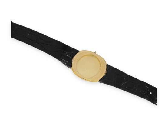 Armbanduhr: sehr seltene vintage Patek Philippe Herrenuhr Medium-Size "Ellipse Clous de Paris" Ref. 3987, ca.1990 mit Originalbox - фото 2