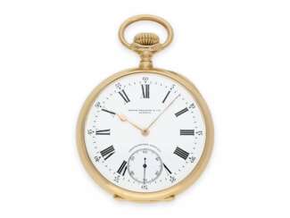 Taschenuhr: hochfeines Taschenchronometer Patek Philippe "Chronometro Gondolo", ca.1908