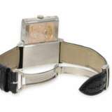 Armbanduhr: seltene und hochwertige Jaeger Le Coultre Herrenuhr in 18K Weißgold, Reverso "Night & Day Duoface" Ref. 270.3.54 mit Originalbox und Papieren von 2001 - photo 4