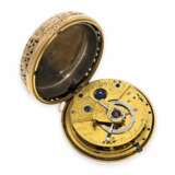 Taschenuhr: äußerst seltene, schwere goldene englische 3-fach-Gehäuse-Taschenuhr mit Stein-Duplexhemmung und Repetition, Hallmarks London 1800, Parkinson & Frodsham No.794 - photo 6