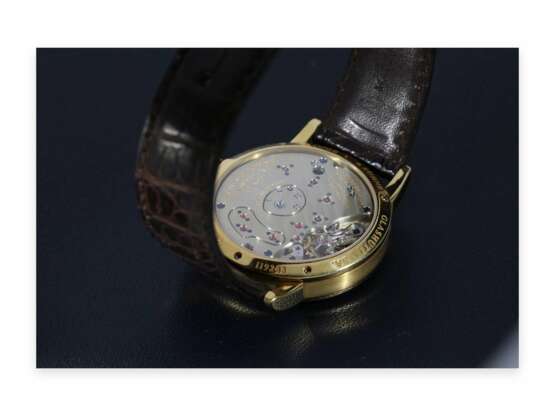 Armbanduhr: sehr hochwertige Glashütter Herrenuhr, A. Lange & Söhne "LANGE 1" mit Originalbox und Originalpapieren, aus Hamburger Erstbesitz - Foto 1