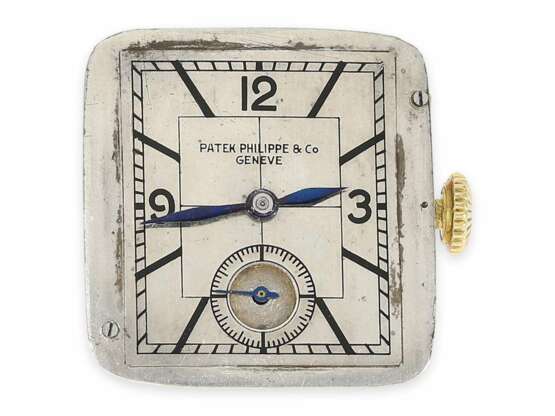 Armbanduhr: eine der seltensten Patek Philippe Armbanduhren aus der Zeit des Art déco, "Piece Unique", die einzige Uhr der Ref.1930, die gefertigt wurde, mit Originalbox mit Wechselzifferblatt, Stammbuchauszug und diversen Patek Philippe Dokumenten - фото 12