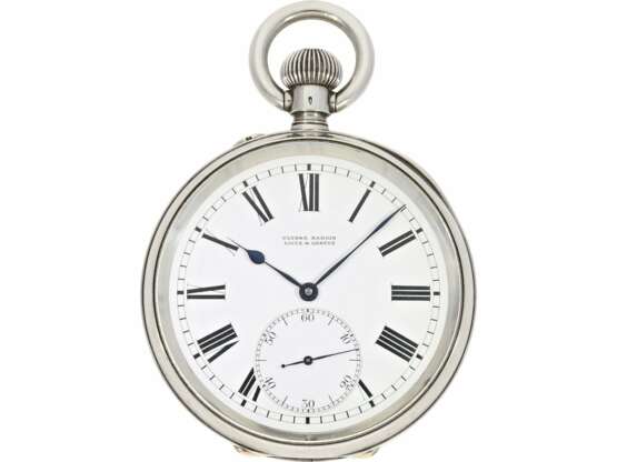 Taschenuhr/Chronometer: seltenes und hervorragend erhaltenes Ulysse Nardin Beobachtungschronometer/Marinechronometer, ca. 1918, dazu Ulysse Nardin Prospekt - Foto 1