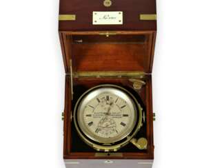 Marinechronometer: äußerst seltenes und hochfeines schottisches Marinechronometer, königlicher Chronometermacher Alex Dobbie & Son Glasgow No. 5/4211, ca. 1880