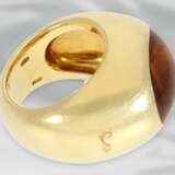 Ring: massiver, außergewöhnlicher Designerring mit Citrin, 18K Gelbgold, Markenschmuck von Pomellato Mailand - photo 3