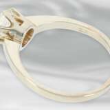 Ring: hochwertiger vintage Solitärring mit Altschliff-Diamant, ca.1ct, 14K Weißgold - фото 3
