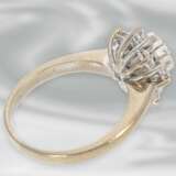Ring: schöner vintage Brillant/Blütenring aus 18K Weißgold, Brillanten von ca. 1,2ct - Foto 2