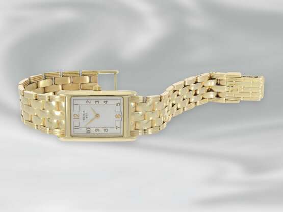 Armbanduhr: elegante Damenuhr der Marke Tissot, 14K Gold, Ref. T73231432, Originalpapiere - photo 2