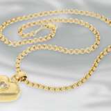 Kette/Collier: gelbgoldenes Herzcollier, "Happy Diamonds" von Chopard, 18K Gold, mit Zertifikat - photo 1