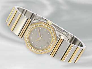 Armbanduhr: luxuriöse Wempe "5th Avenue" Damenuhr mit Brillantbesatz