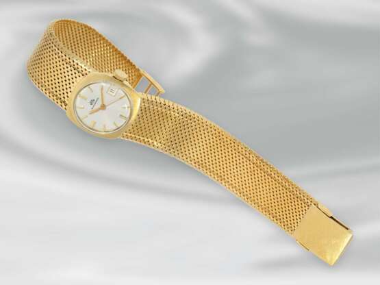 Armbanduhr: hochwertige, seltene goldene vintage Automatic-Damenuhr der Marke Bucherer, 18K Gold - Foto 2