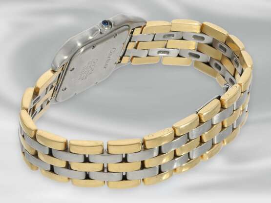 Armbanduhr: große Armbanduhr "Cartier Panthere" in Edelstahl/18K Gold, Herrengröße - photo 2