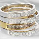 Ring: moderner Bicolor-Diamantring in außergewöhnlichem Design, ca. 2,02ct, 18K Gold - photo 1