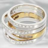 Ring: moderner Bicolor-Diamantring in außergewöhnlichem Design, ca. 2,02ct, 18K Gold - photo 2