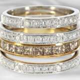 Ring: moderner Bicolor-Diamantring in außergewöhnlichem Design, ca. 2,02ct, 18K Gold - photo 3