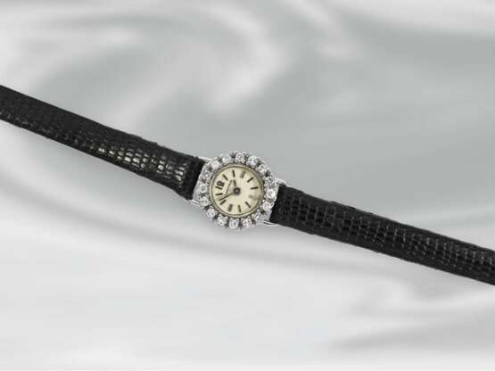 Armbanduhr: vintage Damenuhr mit Diamant-Lünette, Marke Blancpain, vermutlich 50er Jahre - photo 1