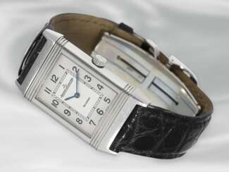 Armbanduhr: hochwertige Herrenuhr, Jaeger Le Coultre Reverso, "Classique Ref. 252.8.86", mit Box und Papieren