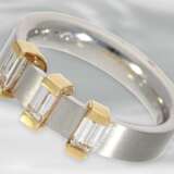 Ring: moderner Designerring aus Platin, hochfeiner Diamantbesatz von 0,74ct, neuwertig und ungetragen, NP lt. Etikett über 8000,-€ - photo 1
