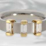Ring: moderner Designerring aus Platin, hochfeiner Diamantbesatz von 0,74ct, neuwertig und ungetragen, NP lt. Etikett über 8000,-€ - Foto 2