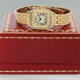 Armbanduhr: äußerst hochwertige Damenuhr mit Diamantbesatz, 18K Gold, mit Originalbox - Foto 1