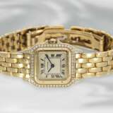 Armbanduhr: äußerst hochwertige Damenuhr mit Diamantbesatz, 18K Gold, mit Originalbox - photo 2