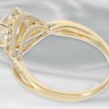 Ring: attraktiver Solitärring mit Altschliffdiamant, ca. 1,5ct, 14K Gold - Foto 3