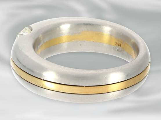 Ring: äußerst hochwertiger und massiv gefertigter Platinring mit Diamantbesatz, ca. 0,85ct, NP ca. 8000,-€ - фото 2