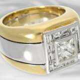 Ring: schwerer und massiver, äußerst hochwertiger und ehemals sehr teurer Diamant-Goldschmiedering, ca. 2,33ct, ungetragen! - фото 4