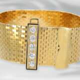 Armband: Van Cleef & Arpels, luxuriöses vintage Goldarmband "Ludo" mit Diamanten, ca. 2ct, ca. 1940er Jahre - Foto 3