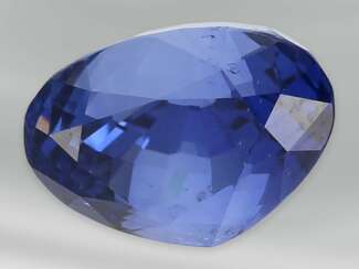 Saphir: natürlicher blauer Ceylon-Saphir , ca. 4,49ct, unbehandelt