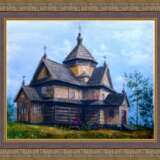 “The old Church” Canvas Oil paint Realist Landscape painting 2018 - photo 2